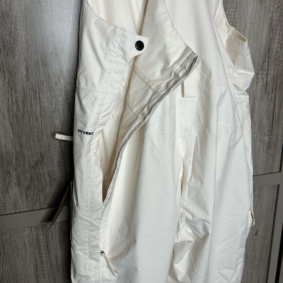 The North Face Freedom Bibs Medium White Dune Waterproof Size M NWT - Picture 15 of 15